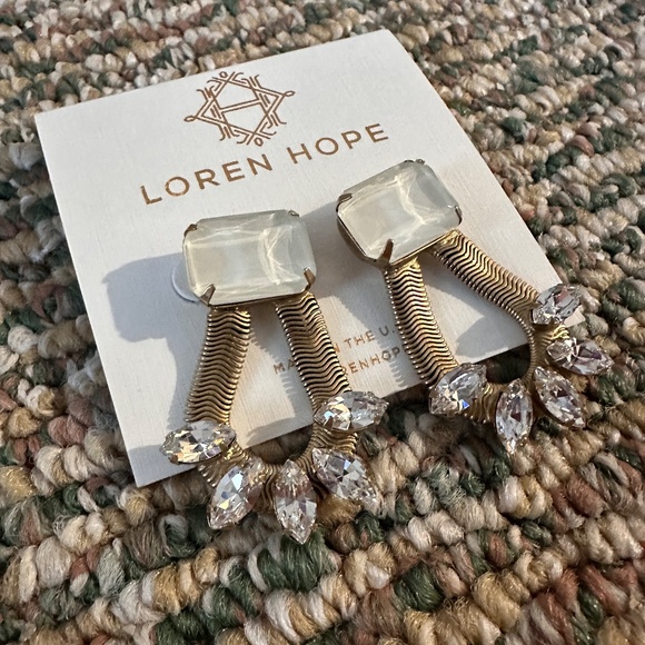 Loren Hope Gold and Silver Earrings - Picture 3 of 3